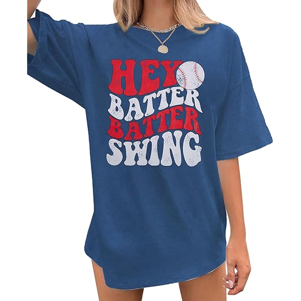Oversized Baseball Shirt Women Vintage Baseball Graphic Tee